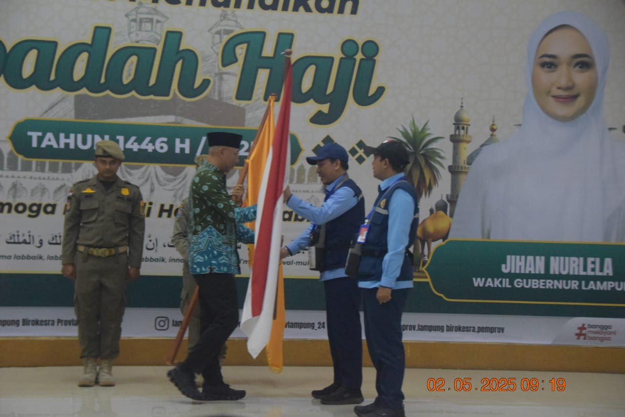 Gubernur Lampung Lepas Jemaah Haji 2025, Lampung Tengah Jadi Kloter Perdana