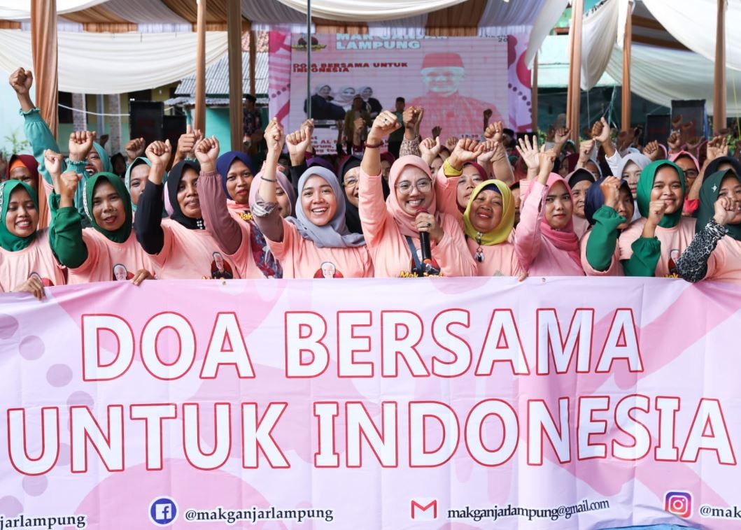 Relawan Mak Ganjar Pranowo di Lampung Tengah Gemakan Doa untuk Indonesia Lebih Baik