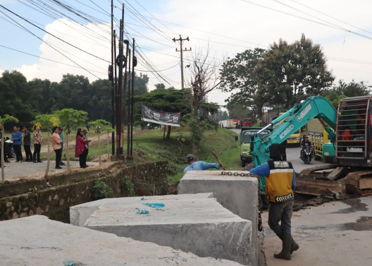 Atasi Banjir, Pemkot Bandar Lampung Pasang Box Culvert di Jalan Tirtayasa Sukabumi
