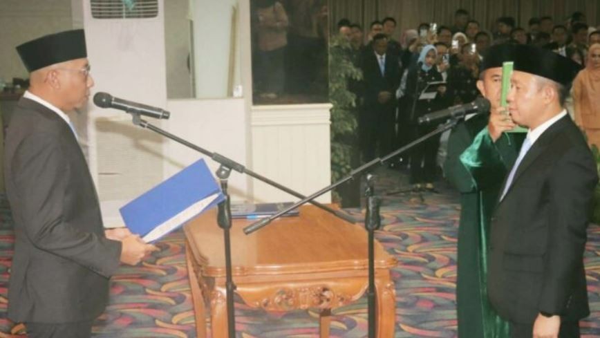 Sah, Marindo Kurniawan Jabat Sekda Lampung 