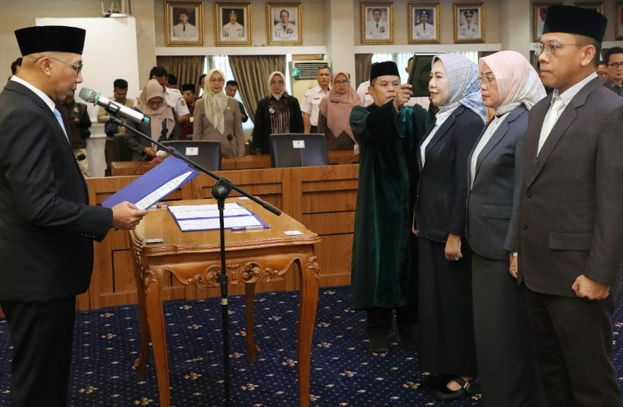 Pelantikan 3 Pejabat Pimpinan Tinggi Pratama Perkuat Tata Kelola Pemerintahan Berintegritas 