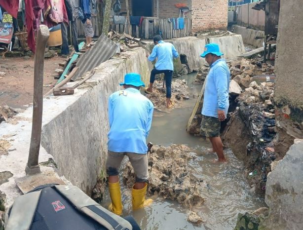 Cegah Banjir, Pemkot Bandar Lampung Perbaiki Talud Jebol di Jalan Pangeran Tirtayasa