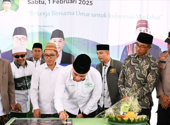 Resmikan Gedung PCNU Pesawaran, Bupati Dendi Ramadhona Minta Tingkatkan Pemahaman Nilai Keagamaan