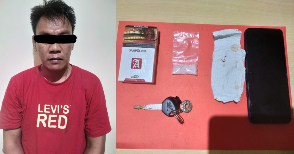 Polres metro amankan Seorang Warga Lampung Timur yang kedapatan Bawa Sabu Seberat 2,60 Gram
