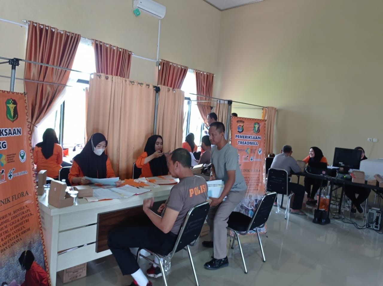Polres Pesawaran Adakan Rikkes Berkala tahun 2023 Guna Mengecek dan Meningkatkan Kualitas Kesehatan 
