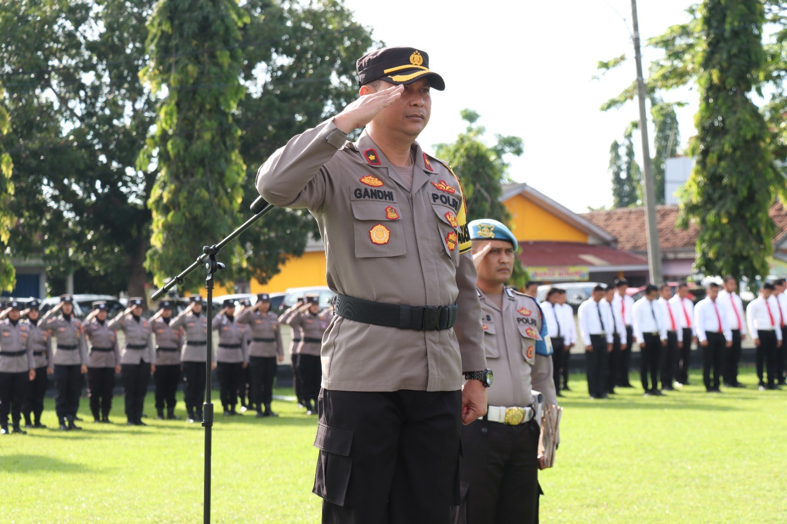 Polres Lamtim Melaksanakan Upacara Hari Kesadaran Nasional
