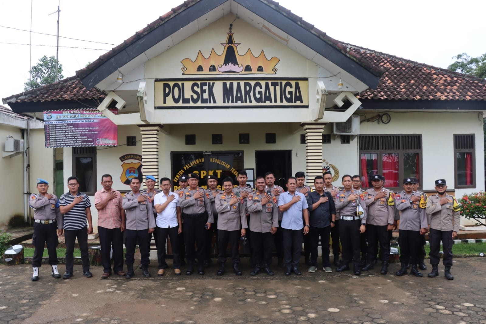 Kapolres Lamtim Melaksanakan Kunker Ke Polsek Margatiga