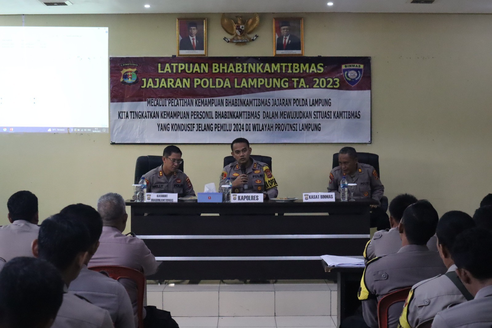 Ditbinmas Polda Lampung Gelar Pelatihan Peningkatan Kemampuan di Polres Way Kanan