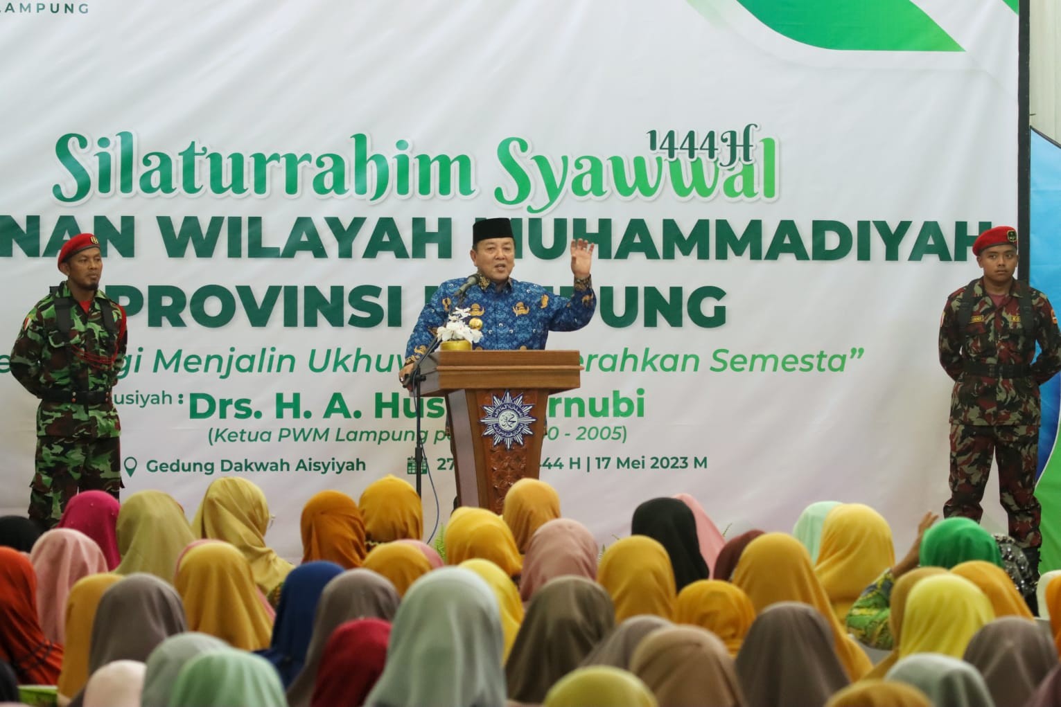 Gubernur Lampung Ajak Warga Muhammadiyah Serta Masyarakat Jaga Stabilitas Politik dan Keamanan di