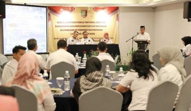Pemprov Lampung Sosialisasikan Peraturan Jabatan Fungsional dan Implementasi Sistem Kerja di Era Dig