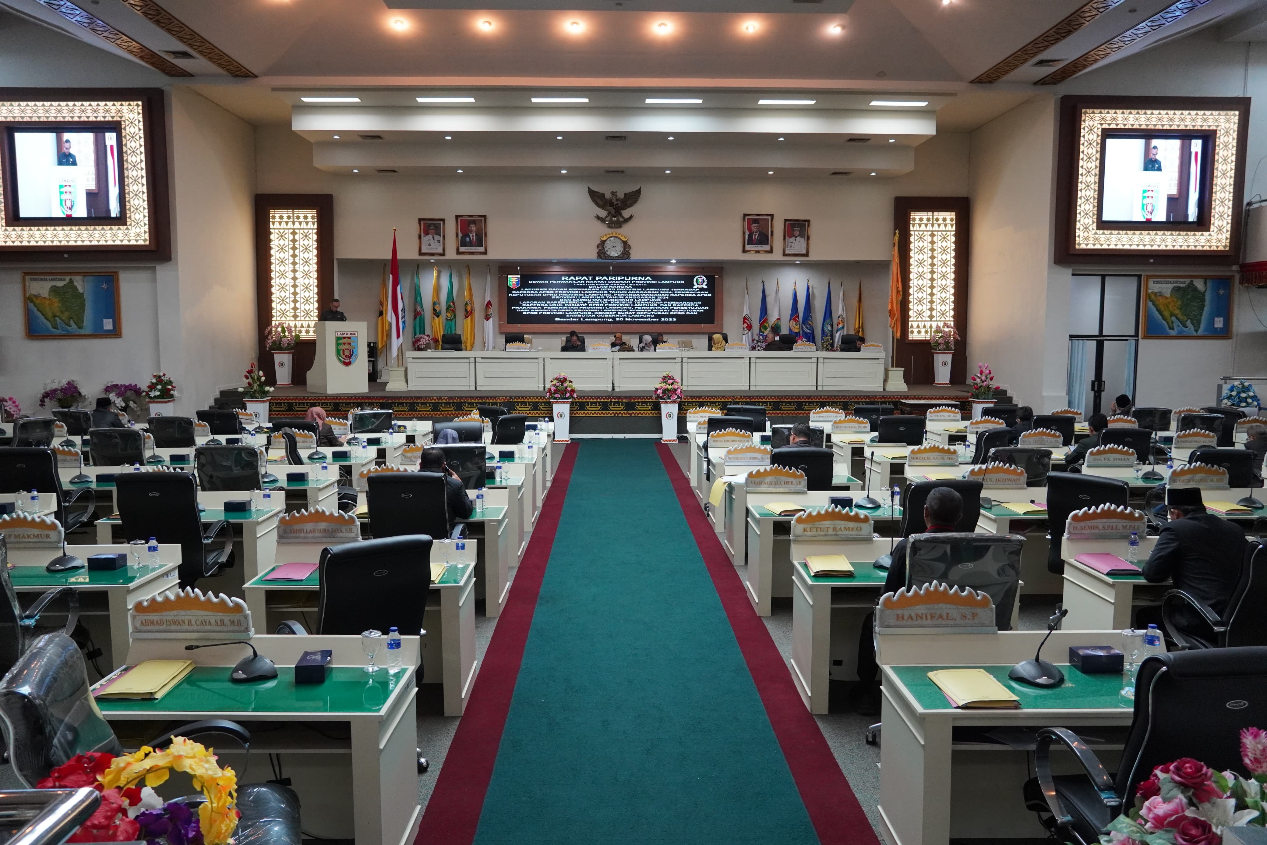 Pemprov Lampung Sampaikan Struktur Pendapatan, Belanja dan Pembiayaan Daerah Berdasarkan Hasil Perse