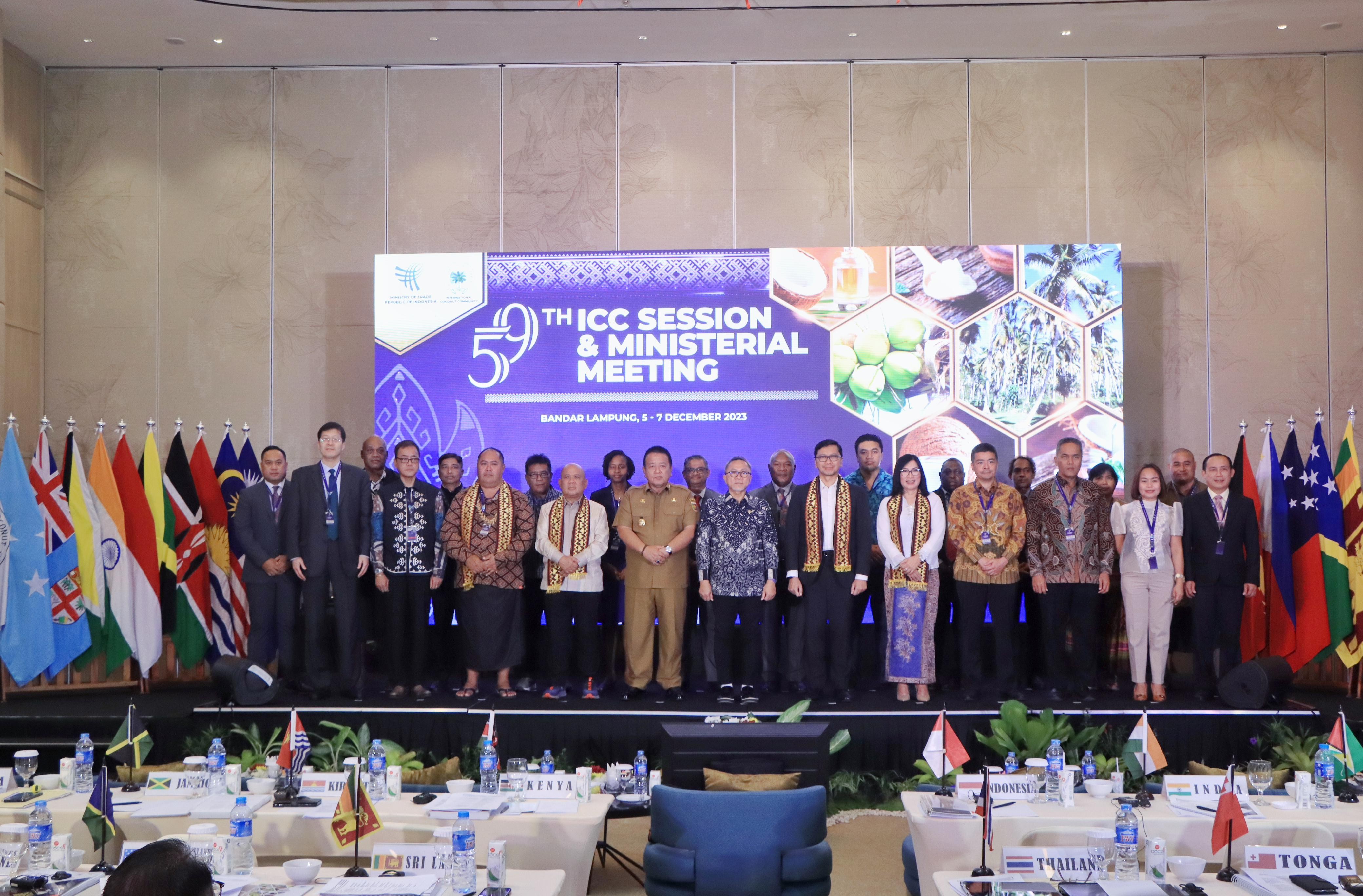 Provinsi Lampung Jadi Tuan Rumah Pertemuan Tingkat Menteri International Coconut Community (ICC) ke-