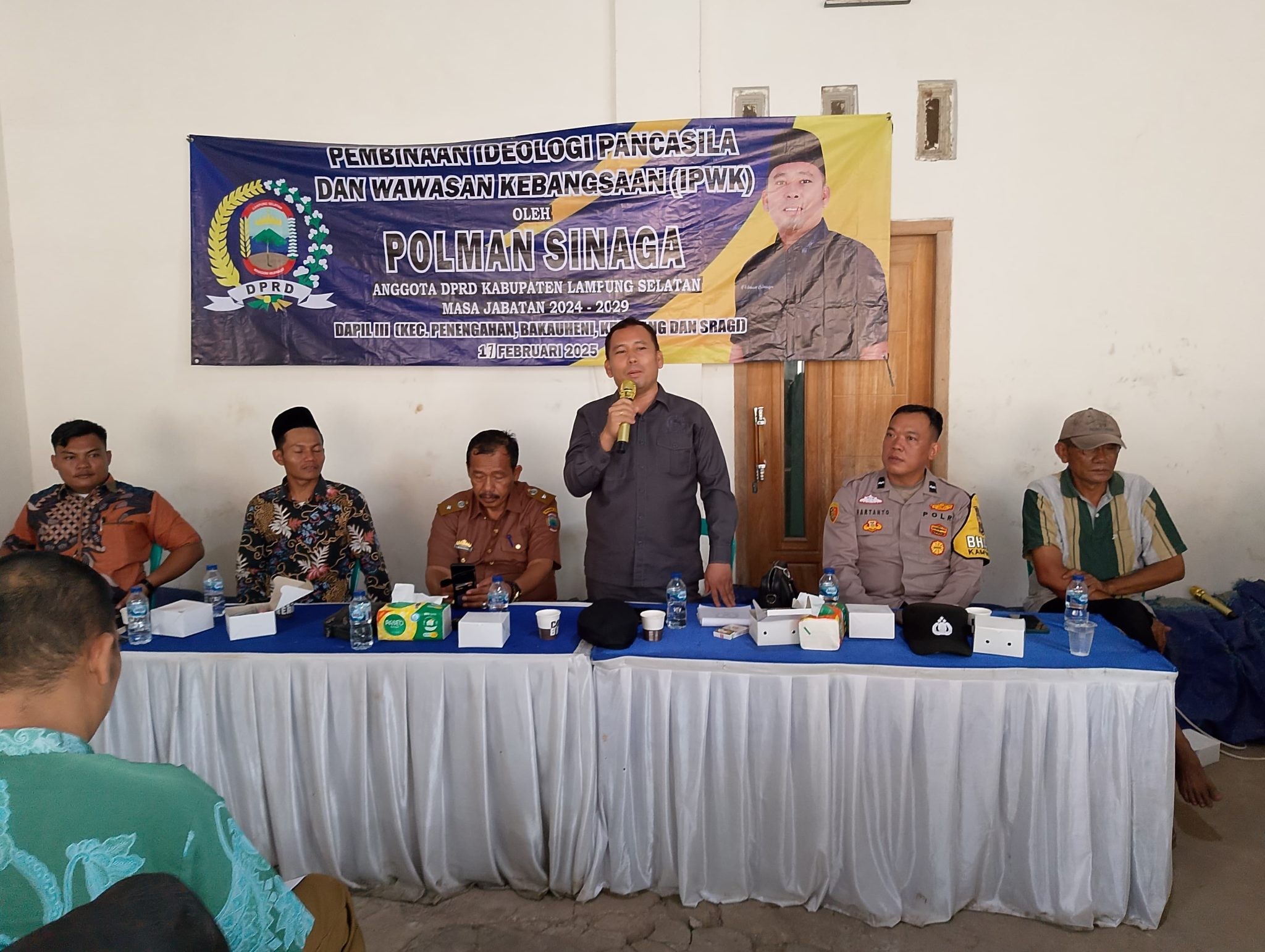 Polman Sinaga Anggota DPRD Kabupaten Lampung Selatan Adakan IPWK