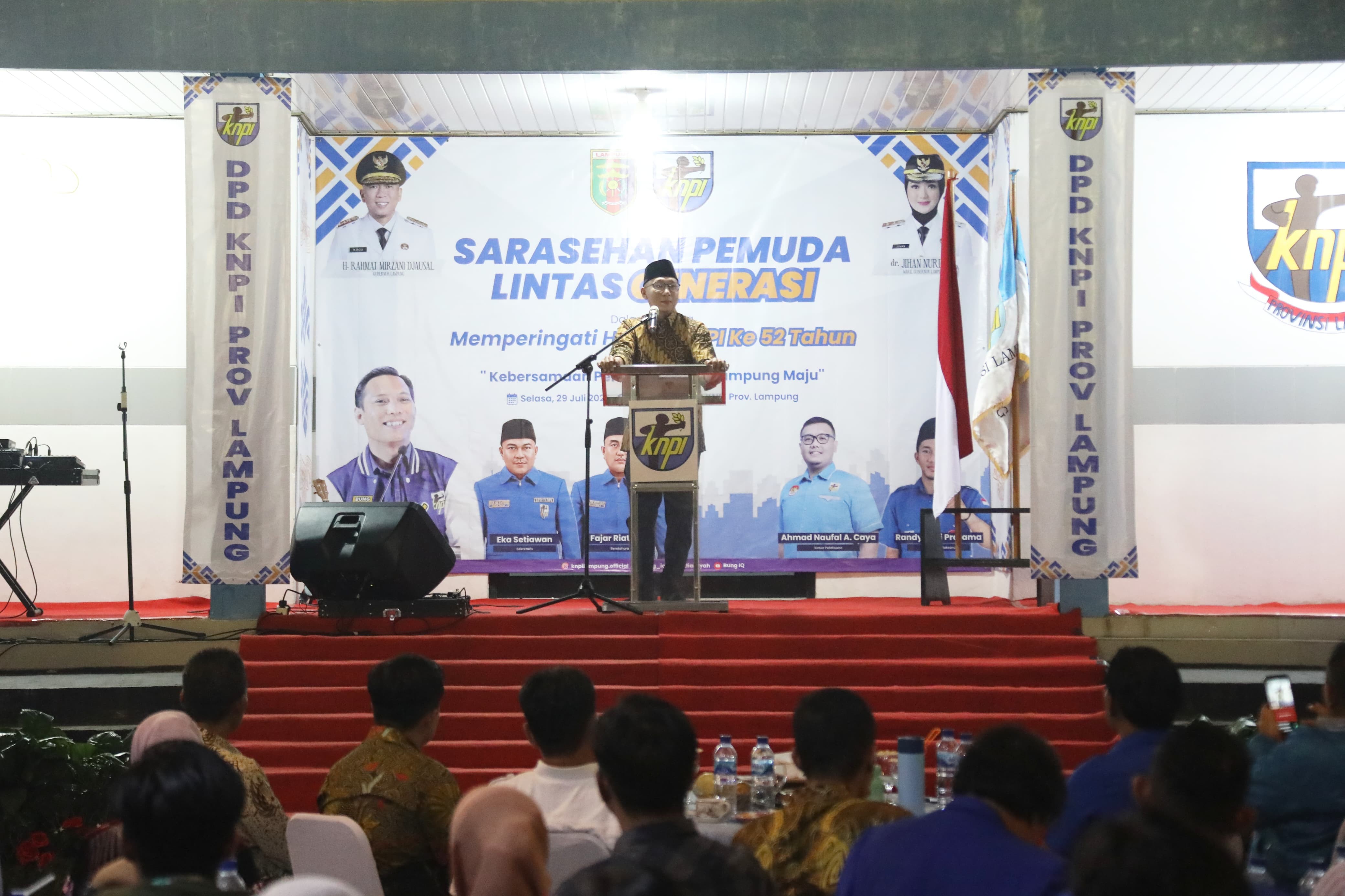 Sarasehan KNPI: Gubernur Lampung Ajak Pemuda Jadi Motor Perubahan Menuju Indonesia Emas 2045