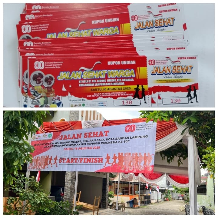 Warga Perum Bumi Puspa Kencana Adakan Jalan Sehat Dalam Rangka HUT RI ke 80