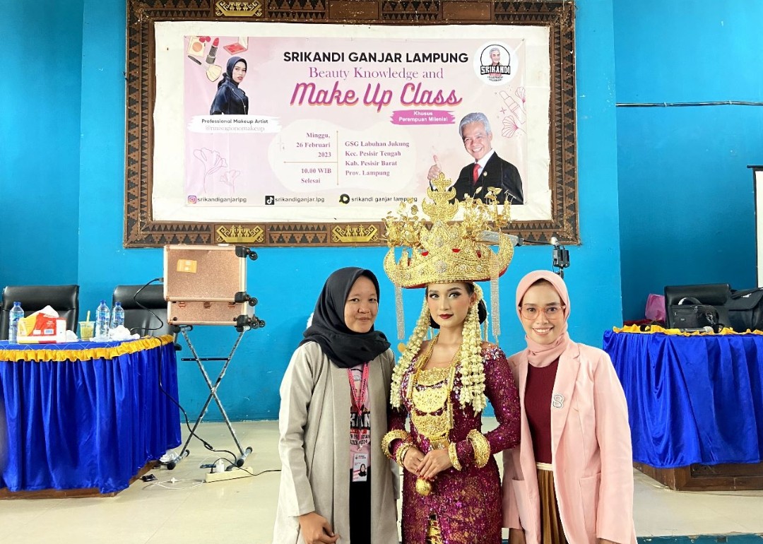 Beauty Knowledge and Makeup Class ala Srikandi Ganjar Lampung dan Rini Sugiono