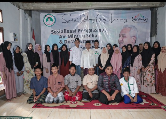 Santri Ganjar Sosialisasikan Pengelolaan Air Minum Sehat di Lampung