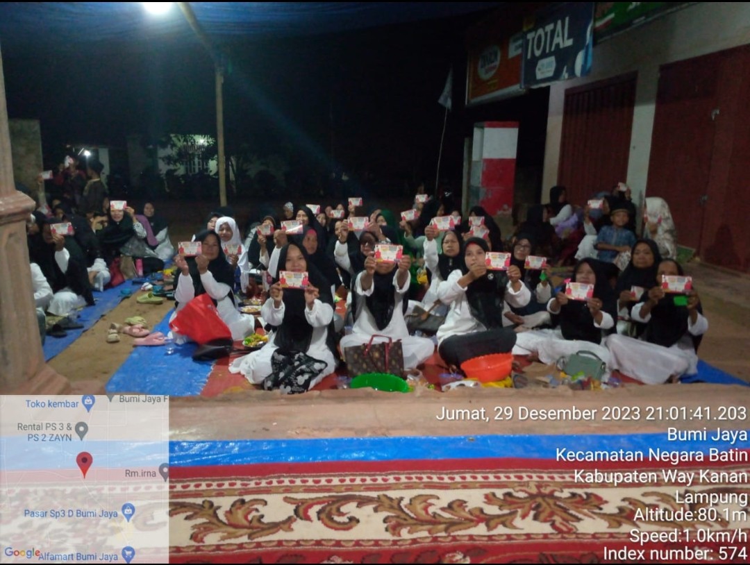 TPD dan Relawan Ganjar Mahfud Kabupaten Waykanan Adakan Doa Bersama