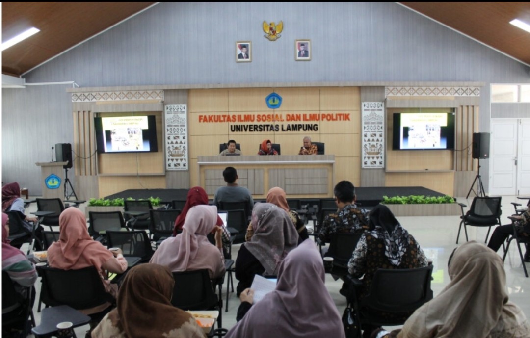 Kembali Adakan Workshop Pemanfaatan Sumber Literatur, Perpus Unila Kunjungi FISIP