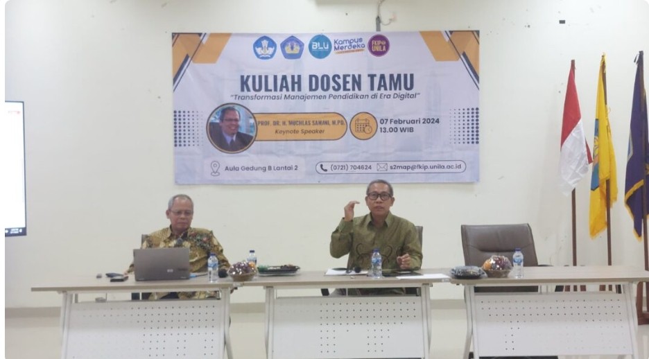 MAP- FKIP Gelar Kuliah Dosen Tamu Tentang Transformasi Manajemen Pendidikan Era Digital