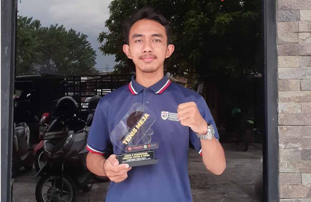 Mahasiswa Teknik Sipil Unila Raih Juara 3 Kejuaraan Tenis Meja BEM STIE Dwi Sakti di Baturaja