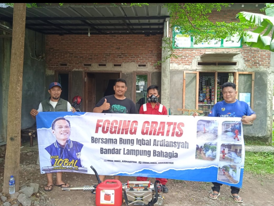 Bung Iqbal Ardiansyah Mengadakan Fogging Bebas DBD Gratis Di Sukarame