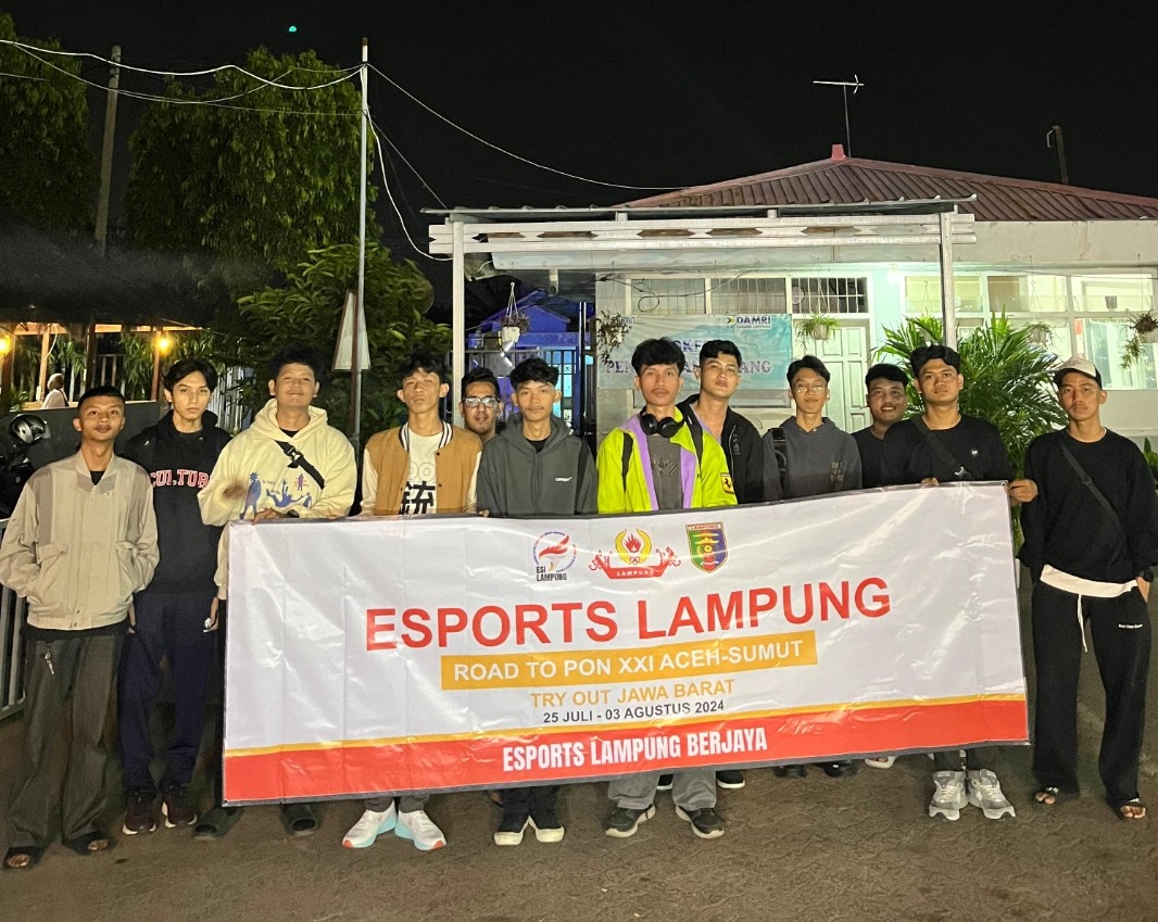 Tryout ke Jabar, E-Sport Lampung Siap Hadapi PON XXI Aceh-Sumut