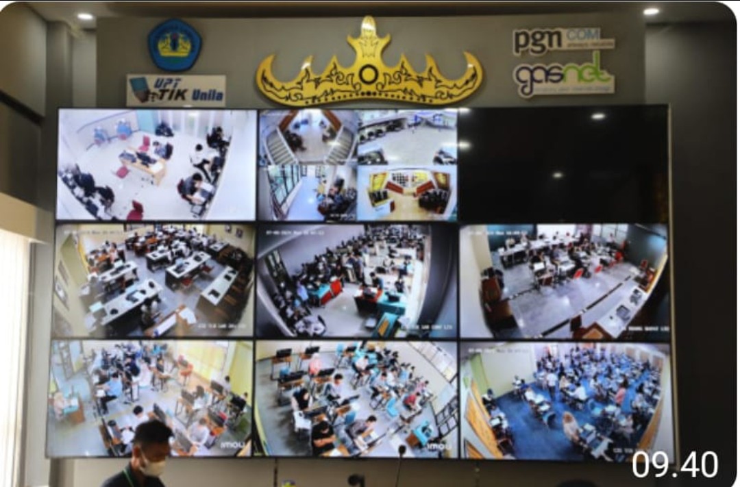 Rektor Unila Pantau Pelaksanaan UTBK Mandiri 2024