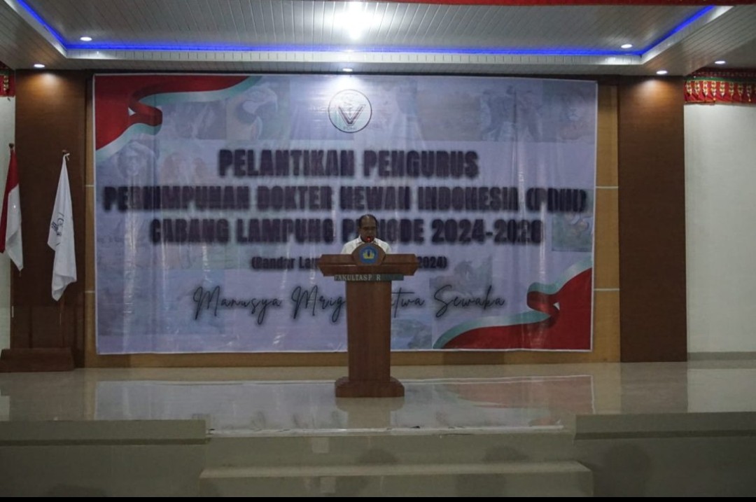 Unila Tuan Rumah Pelantikan PDHI Lampung dan Seminar Hukum Dokter Hewan