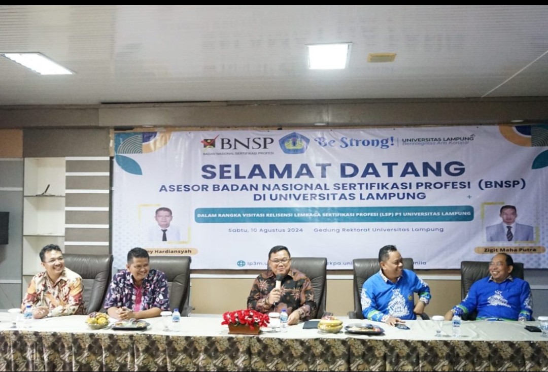 LP3M Gelar Visitasi Relisensi LSP P1 Unila
