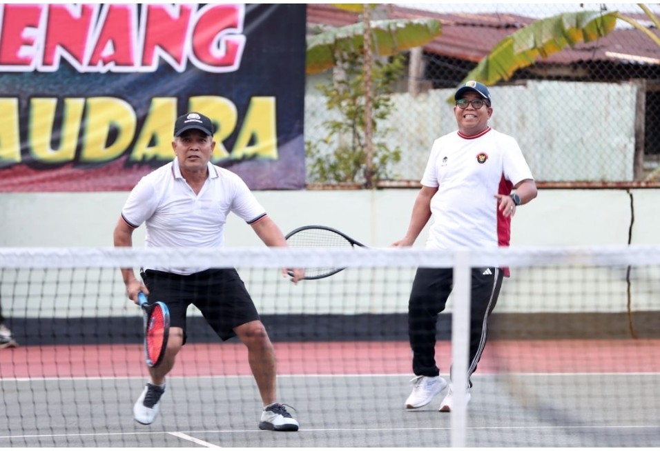 Pj. Gubernur Samsudin Buka Turnamen Tenis Lapangan Danrem Cup dalam Rangka HUT TNI ke-79