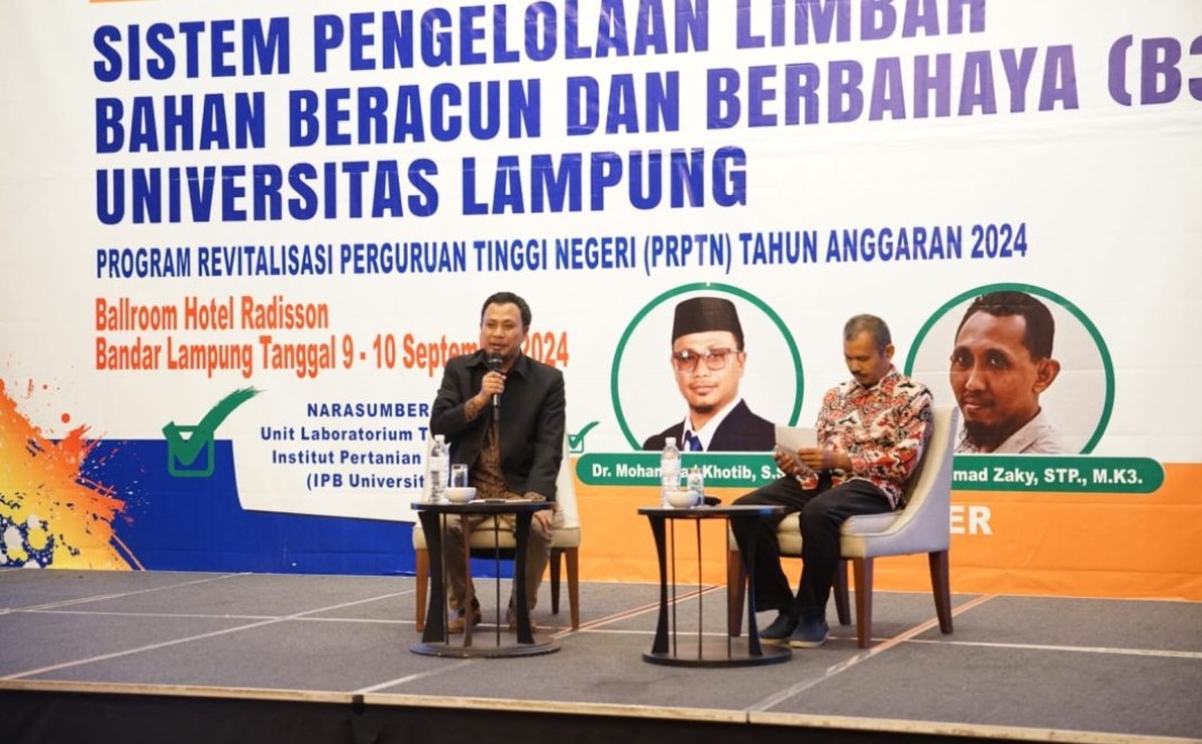 Unila Gelar Lokakarya Pengelolaan Limbah B3 di Lingkungan Kampus