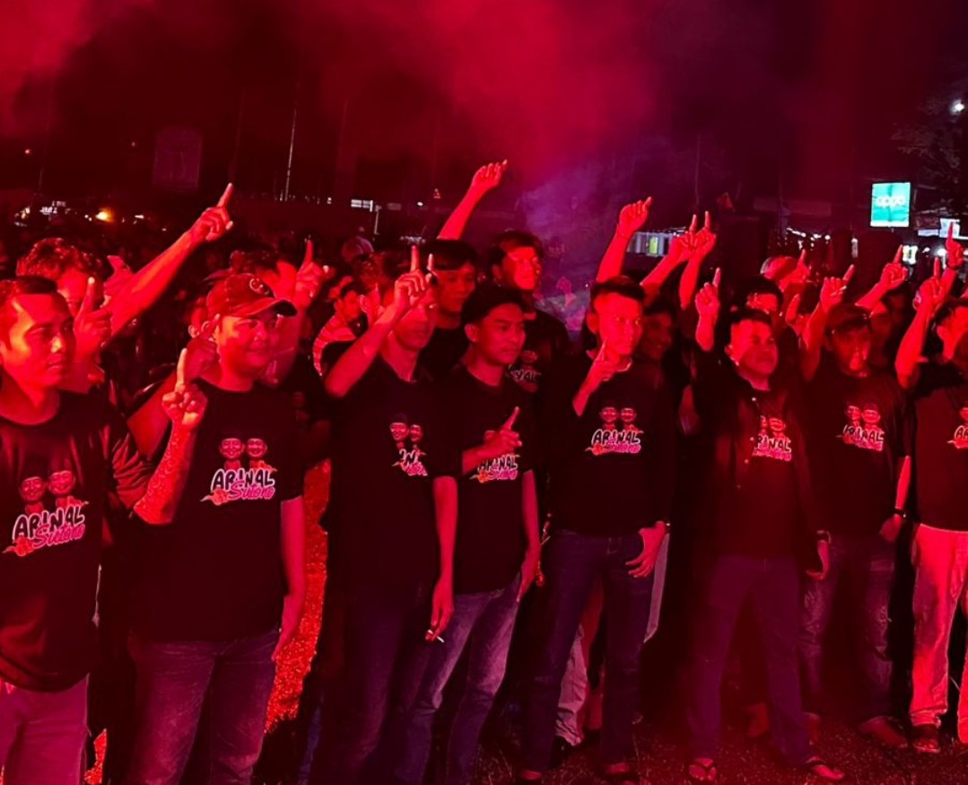 Ribuan Relawan Pemuda Arjuno Adakan Nobar dan Deklarasi Menangkan di Pilkada Lampung