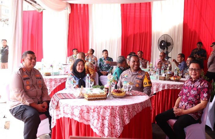 Eva Dwiana Peletakan Batu Pertama Gedung Polresta Bandar Lampung
