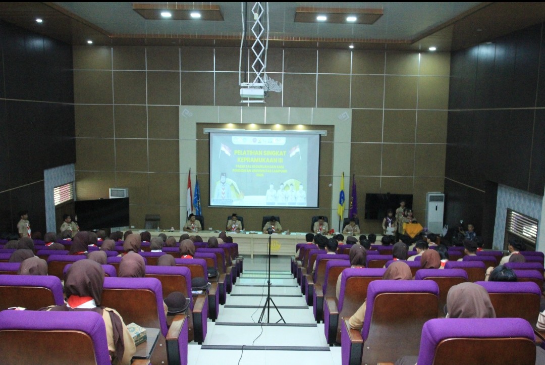 FKIP Unila Gelar Pelatihan Singkat Kepramukaan III bagi Mahasiswa Angkatan 2024