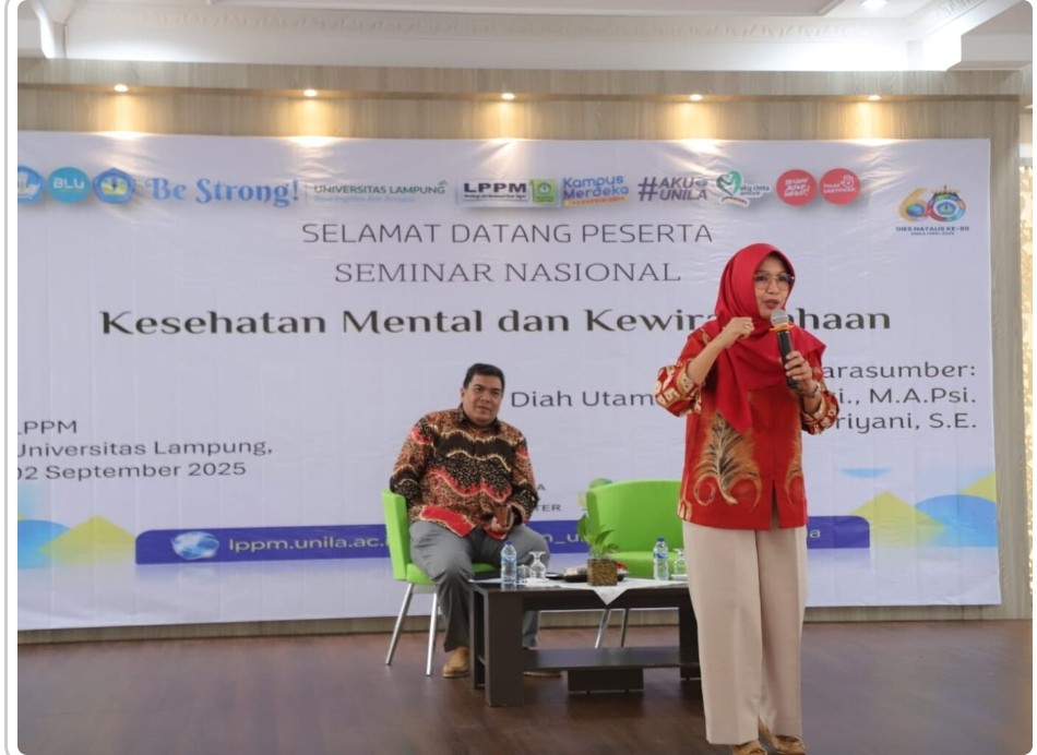 Semnas HUT ke-7 IKPA Unila, Angkat Tema Kesehatan Mental dan Kewirausahaan