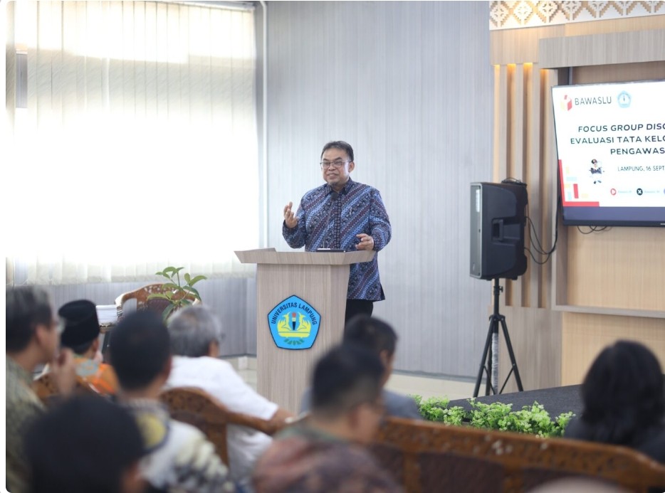 Prof. Ayi Dorong Penguatan Fungsi Kontrol Bawaslu dalam FGD Evaluasi Tata Kelola