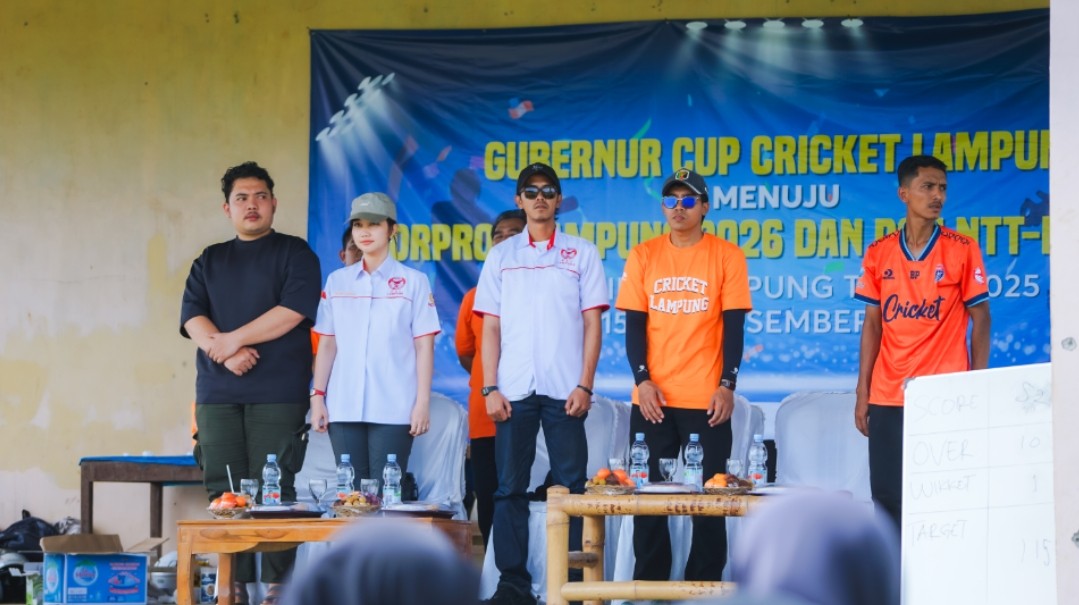 Di Penutupan Gubernur Cup Cricket 2025, Nilam Tegaskan Komitmen Majukan Cricket Lampung