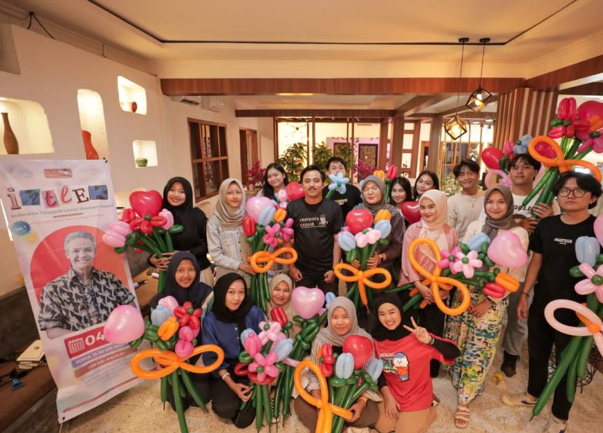 Crivisaya Ganjar Ajak Anak Muda Berkarya dan Berbisnis Melalui Workshop Kreasi Buket Balon