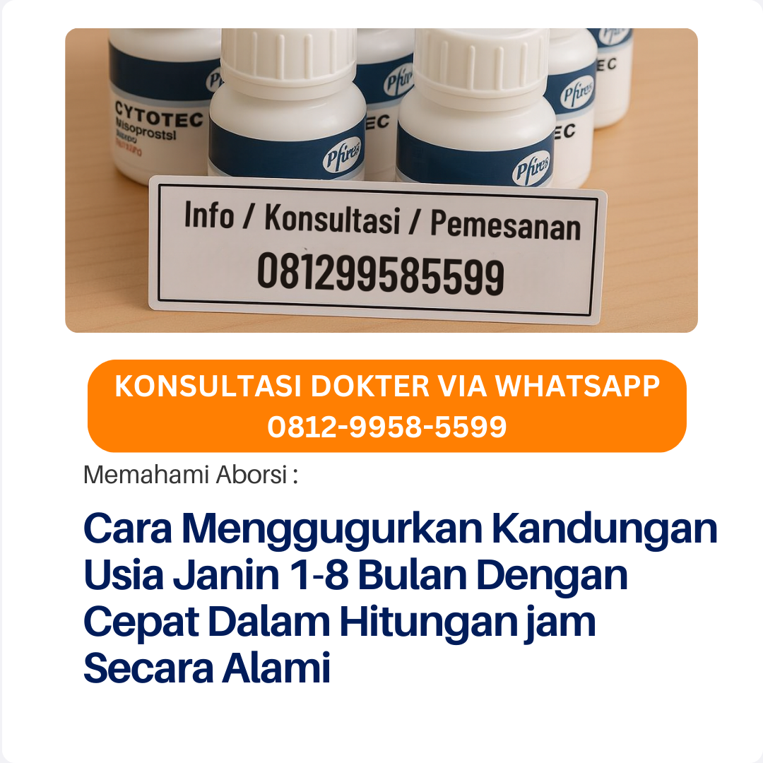 Harga Cytotec dan Dosis untuk Menggugurkan Kandungan 1 sampai 8 bulan