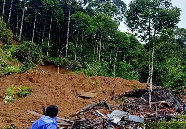Bencana Alam Tanah Longsor di Pesisir Barat Lampung, Satu Keluarga Tertimbun