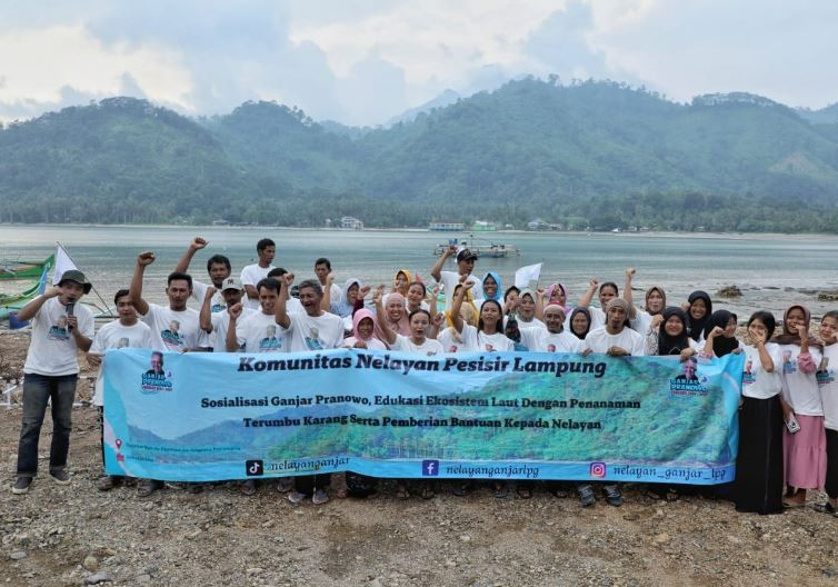 Sukarelawan Nelayan Ganjar Edukasi Ekosistem Terumbu Karang di Tanggamus Lampung