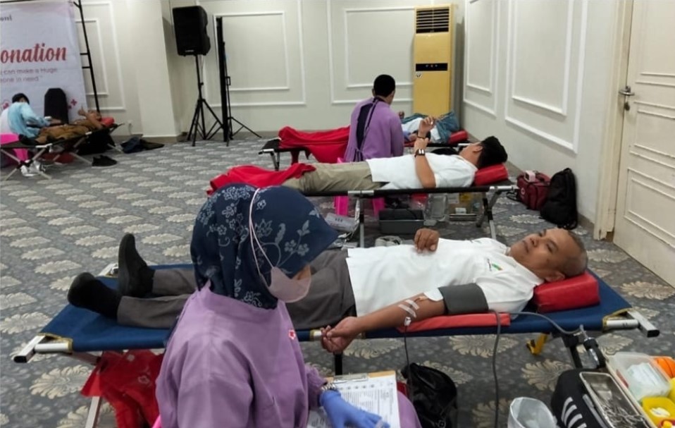 PTPN IV PalmCo Regional VII Dukung Aksi Kemanusiaan PMI Lampung di HUT ke-80