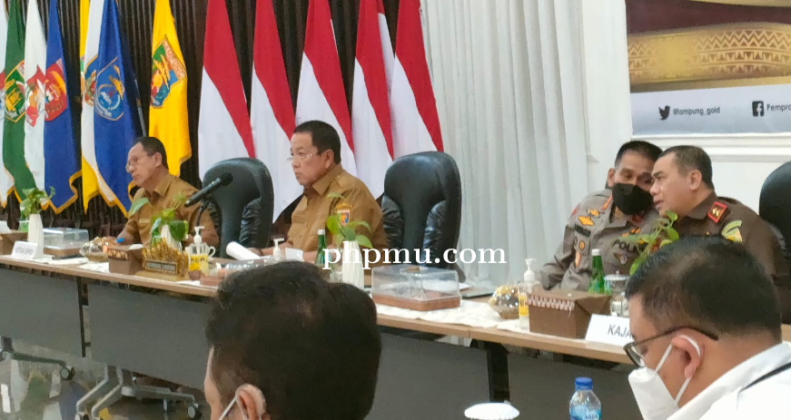 Pemprov Lampung Mengikuti Rapat Koordinasi Pengendalian Inlasi Daerah Bersama Menteri Dalam Negeri