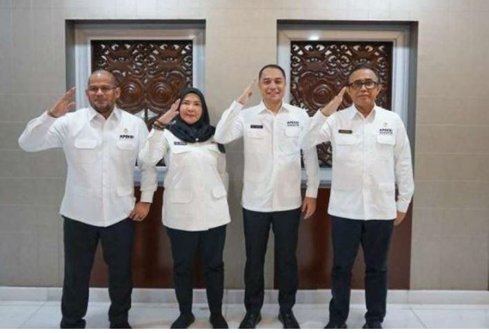 Wali Kota Bandar Lampung Eva Dwiana melakukan kunjungan kerja ke kantor Staf Kepresidenan