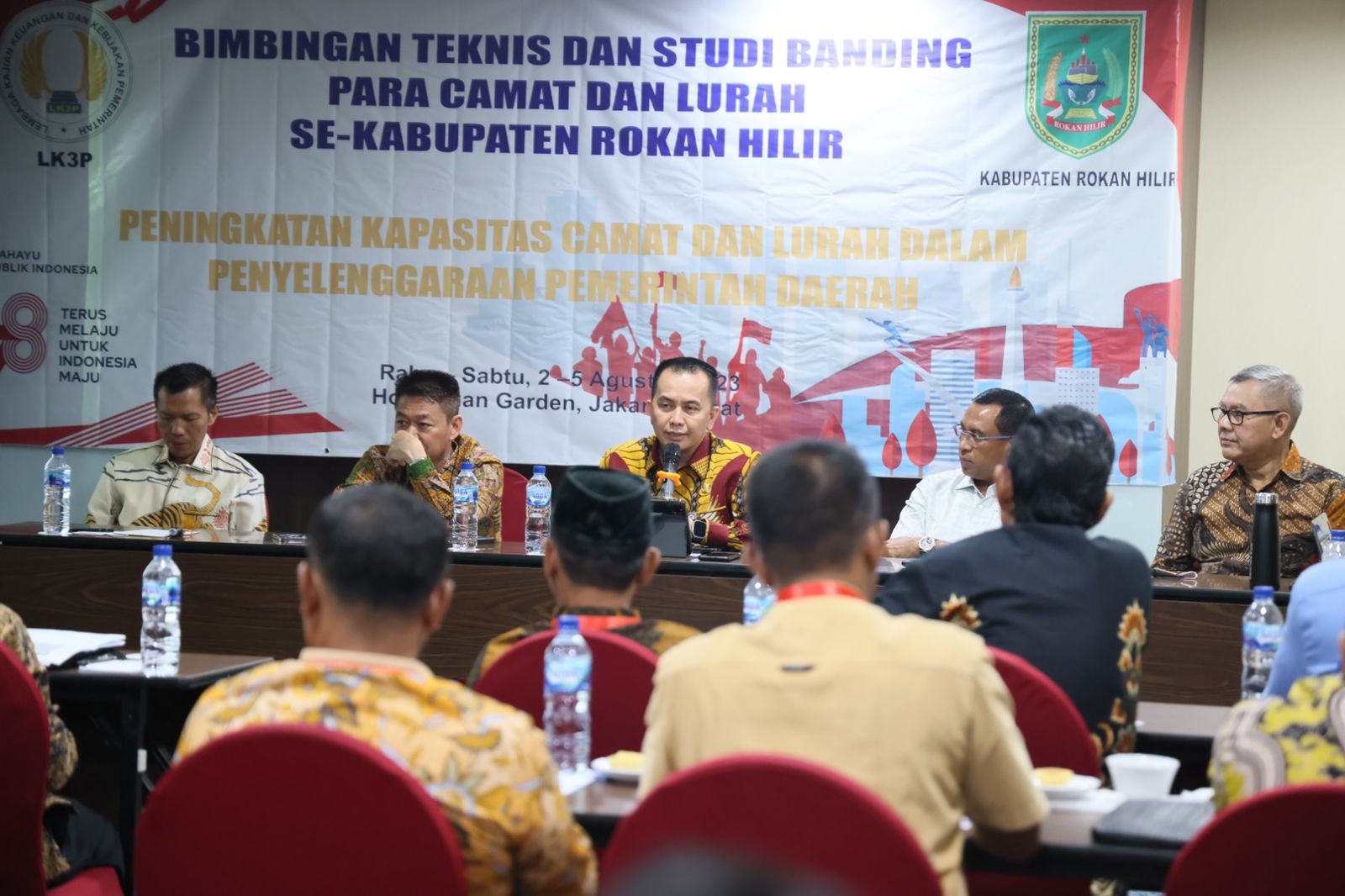 Dirjen Bina Keuangan Daerah Agus Fatoni Beri Motivasi dan Arahan Camat dan Lurah se-Kabupaten Rokan 