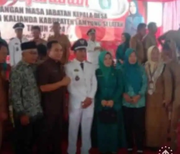 Ketua Komisi IV DPRD Lamsel Syaiful Azumar Hadiri prosesi pengukuhan dan Oerpanjangan Masa Jabatan 2