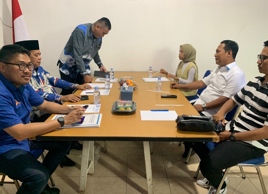 Iqbal Ardiansyah Mengikuti Fit and Proper Test di DPC Partai Demokrat Kota Bandar Lampung 