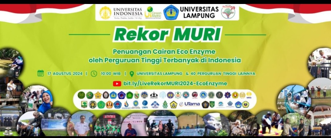 Unila akan Pecahkan Rekor MURI dengan Penuangan Eco-Enzyme dalam Festival Nasional