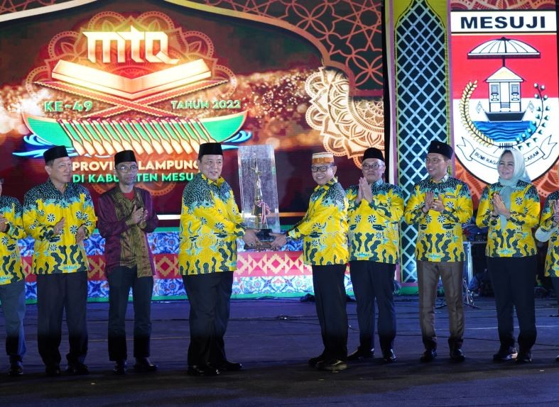 Gubernur Lampung Arinal Djunaidi Resmi Membuka MTQ ke-49 Tingkat Provinsi Lampung Di Kabupaten Mesuj